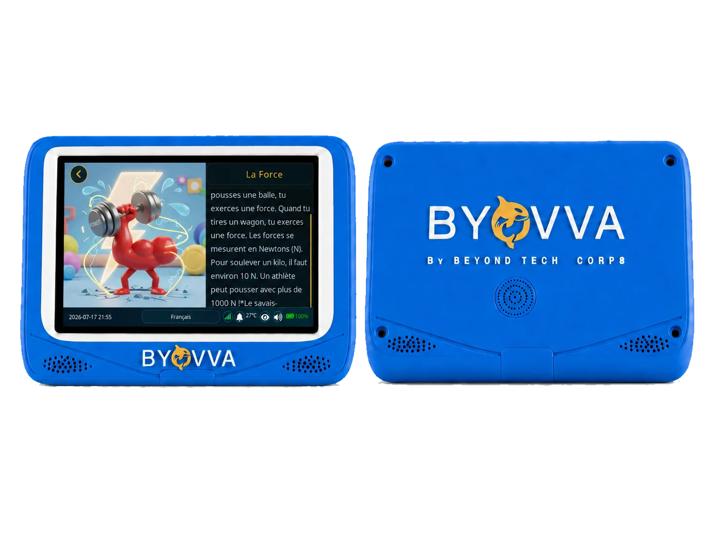 BYOVVA tablet in Ocean blue