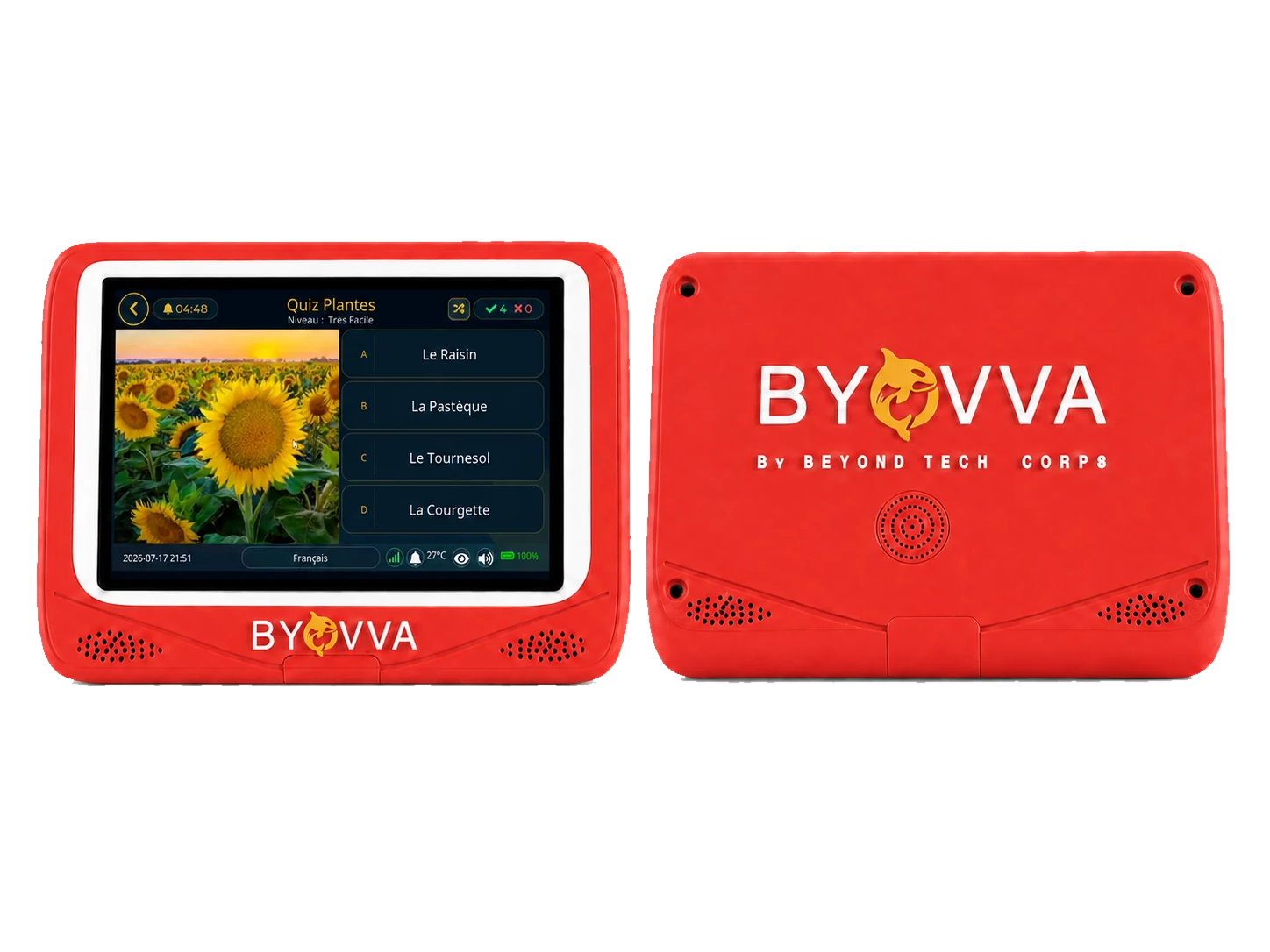 BYOVVA tablet in Coral red